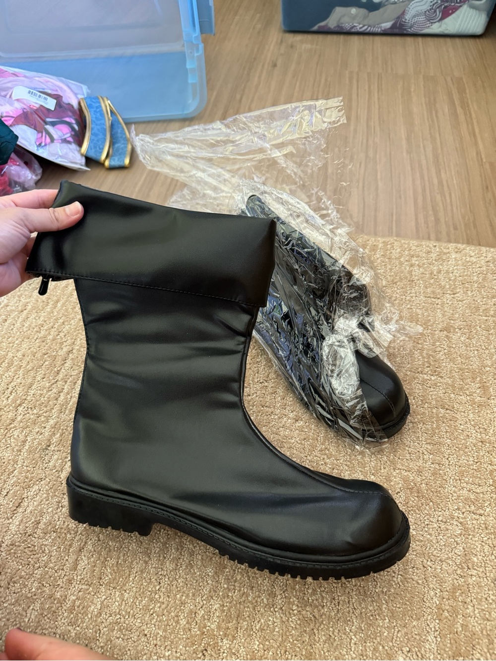 Anime Cosplay Black Boots